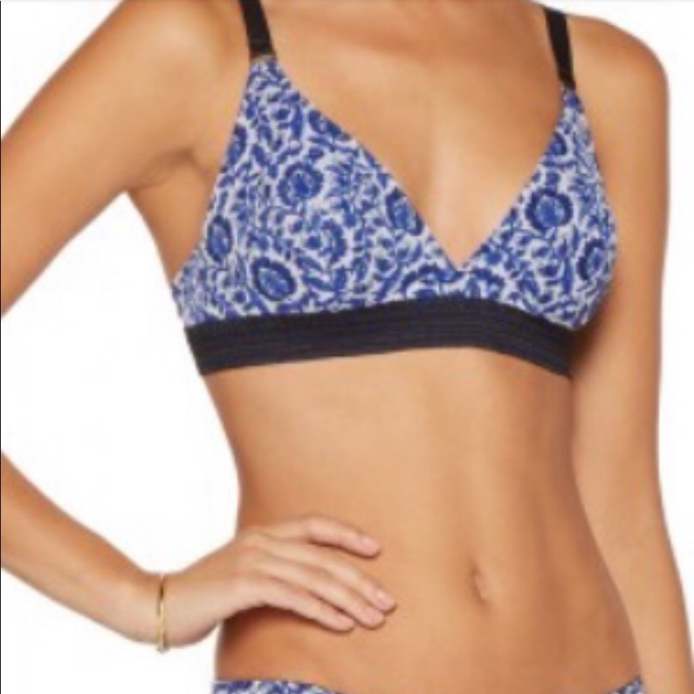 New Stella McCartney x Free People Florence Fluttering 34C Blue Soft Bra